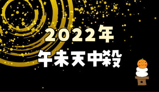 【2022年】午未天中殺が注意する日