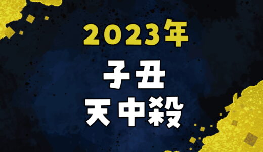 【2023年】子丑天中殺の運勢～子と丑の日の天中殺日